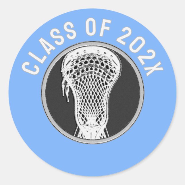 Lacrosse Sports Senior Night Classic Round Sticker (Front)