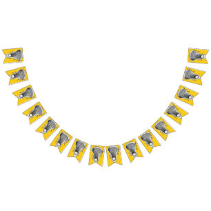 Lacrosse Sports Yellow Bunting Flags