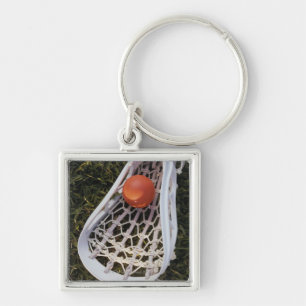 Lacrosse Stick and Ball Keychain