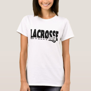 Lacrosse Stick Black and White T-Shirt