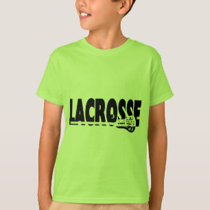 Lacrosse Stick Black and White T-Shirt