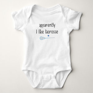 Lacrosse Stick Cute Lacrosse Baby Bodysuit
