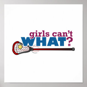 Lacrosse Stick in Red Poster