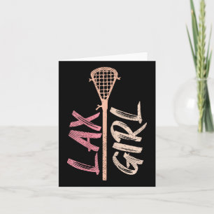 Lacrosse Stick Lax Girl Player Mom Goalie Wife Wom Card