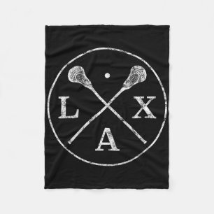 Lacrosse Sticks Emblem I Tee For Lax Players And F Fleece Blanket