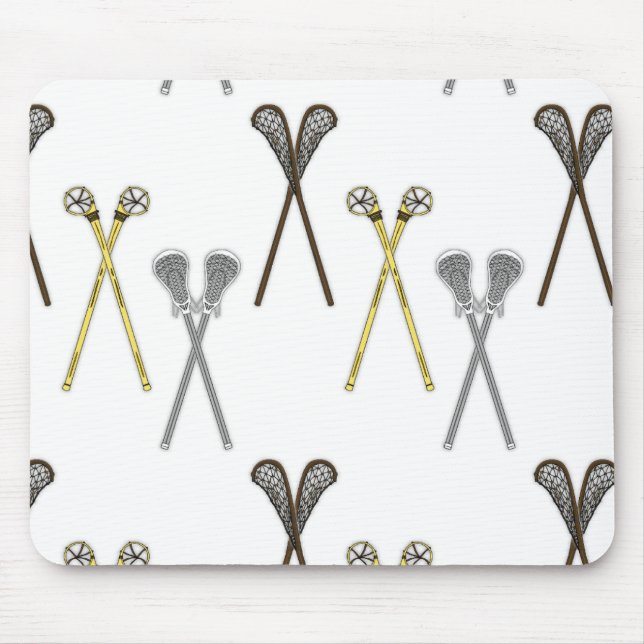Lacrosse Sticks Mouse Pad (Front)