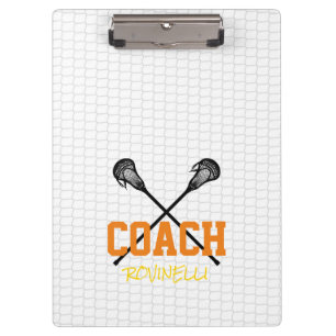 Lacrosse Sticks Net Coach Name Team Colours Sports Clipboard