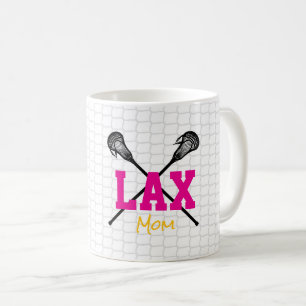 Lacrosse Sticks Net Team Colours Lax MOM Sports Coffee Mug