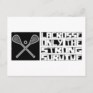 Lacrosse Survive Postcard