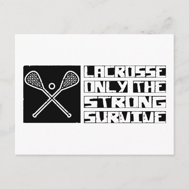Lacrosse Survive Postcard (Front)