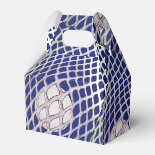 Lacrosse Team Blue Party Favor Box