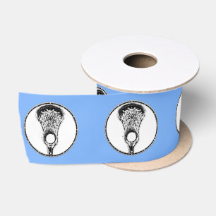 Lacrosse Team Blue Satin Ribbon