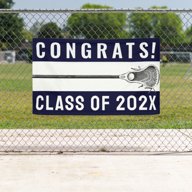 Lacrosse Team Congrats Banner (Insitu)