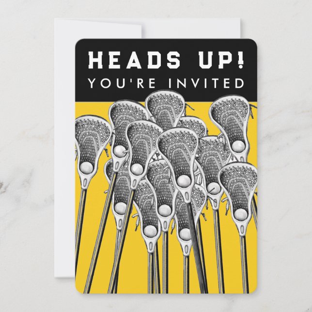 Lacrosse Team Event Invitations (Front)