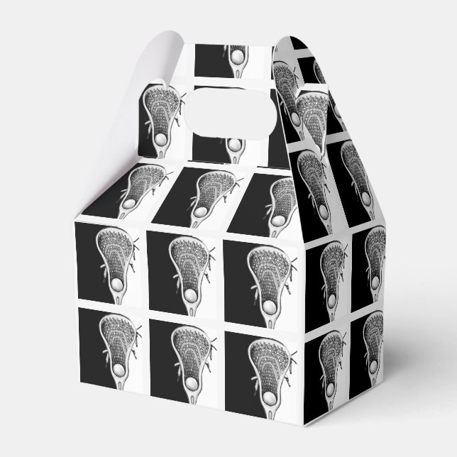 Lacrosse Team Favor Box (Front Side)