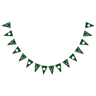 Lacrosse Team Green Bunting Flags