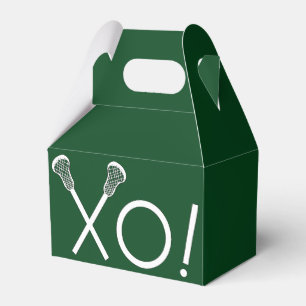 Lacrosse Team Green Favor Box