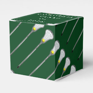 Lacrosse Team Green Favour Box