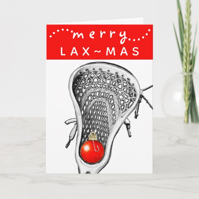 Lacrosse Team Holiday Cards (Front)