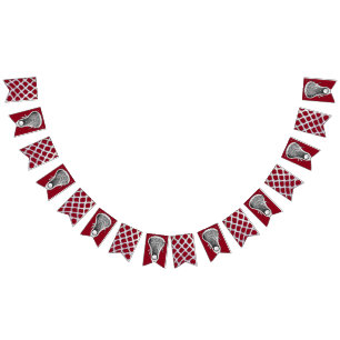 Lacrosse Team Maroon Bunting Flags