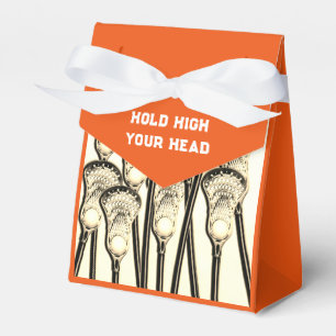 Lacrosse Team Orange Favor Box