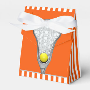Lacrosse Team Orange Favor Box
