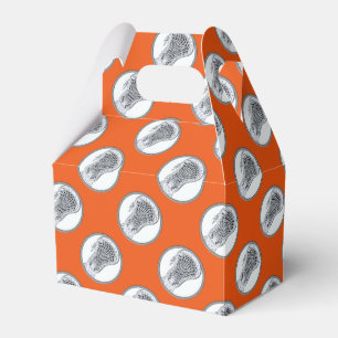 Lacrosse Team Orange Favour Box