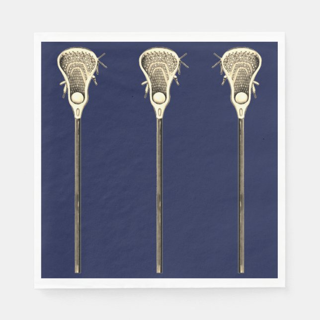 Lacrosse Team Party Napkin (Front)