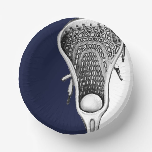 Lacrosse Team Party Paper Plate (Front)