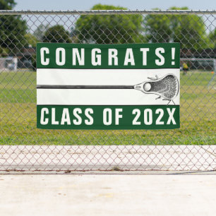 Lacrosse Team Senior Night Green Banner