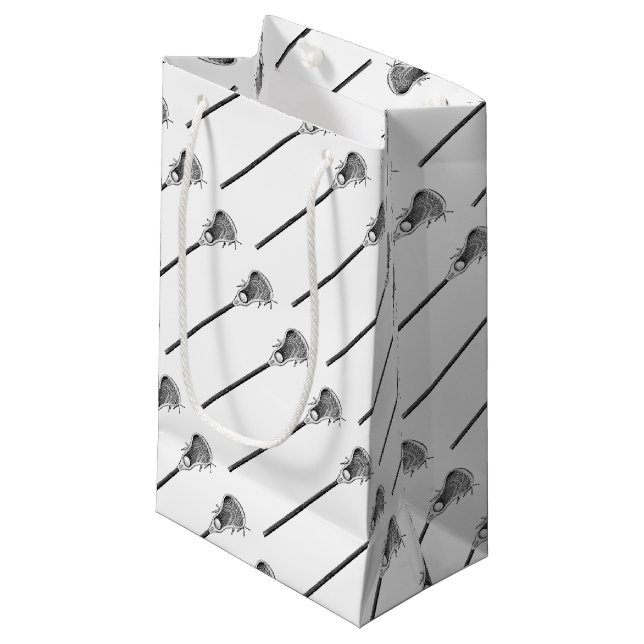 Lacrosse Team Small Gift Bag (Front Angled)
