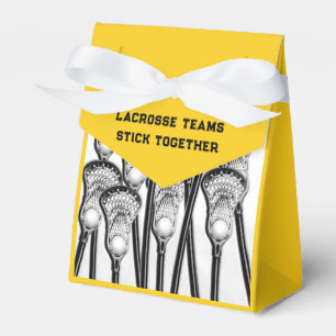 Lacrosse Team Yellow Favour Box