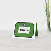 Lacrosse Ticket VIP Bar Mitzvah Carte de remerciem