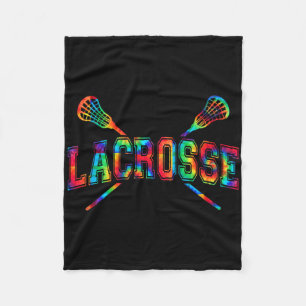 Lacrosse Tie-dye Crossed Sticks Cool Lax Gear Boys Fleece Blanket