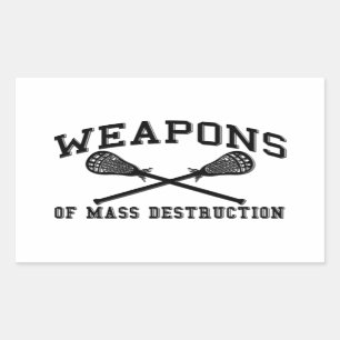Lacrosse Weapons of Mass Destruction Stickers