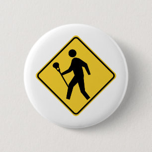 Lacrossing 2 Inch Round Button