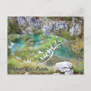 Lacs Plitvice, Croatie - Carte postale du parc nat
