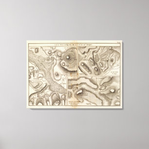 Lacs volcaniques canvas print