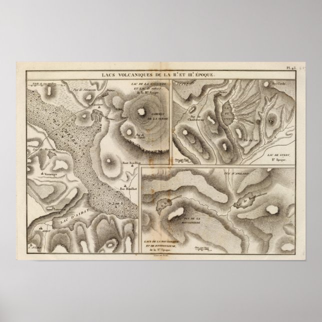 Lacs volcaniques poster (Front)