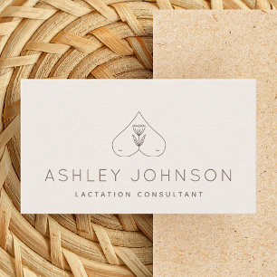 Lactation Consultant Breastfeeding Expert Neutral Business Card
