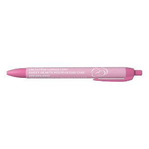 Lactation Consultant Breastfeeding Expert Pink Black Ink Pen