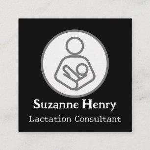 Lactation Consultant Breastfeeding Leche Baby Square Business Card