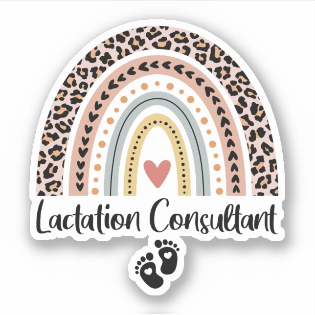 Lactation Consultant Leopard Rainbow Breastfeeding (Front)