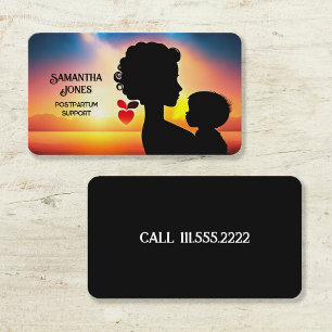 Lactation Consultant Teal Doula Business Card