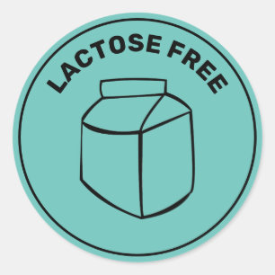 Lactose Free Allergy Safe Culinary Classic Round S Sticker