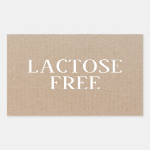Lactose Free Allergy Safe Culinary Sticker
