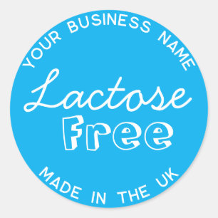 Lactose Free Lactose Allergy Packaging Label