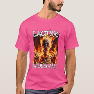 Lactose Intolerant Funny Cringe Hard Skeleton Meme T-Shirt