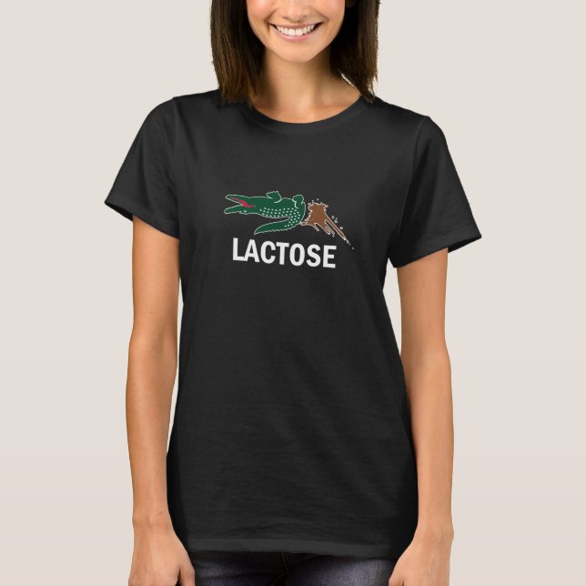 Lactose Laktose Parody Crocodile T-Shirt (Front)
