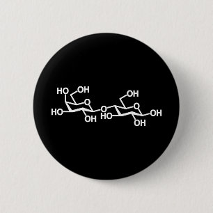 Lactose Milk Structure 2 Inch Round Button